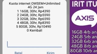 Kode Dial Paket Murah Axis Terbaru 2020 - (Super Murah) 25Gb Rp.0,, Mantul