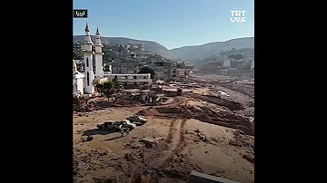الدمار الذي خل فه فيضان درنة 