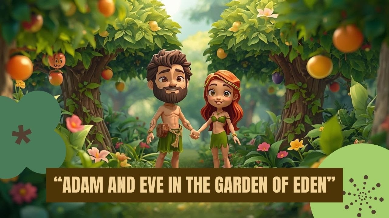 ADAM AND EVE IN THE GARDEN OF EDEN I BOOK OF GENESIS I ANIMATED BIBLE ...