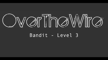 OverTheWire - Bandit - Level 3
