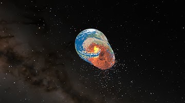 Mars VS Earth Multi-View Collision (4K 60FPS) (1M particles)