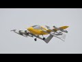 Eaa airventure 2023 flight demonstration of wisk cora evtol aircraft in oshkosh airport