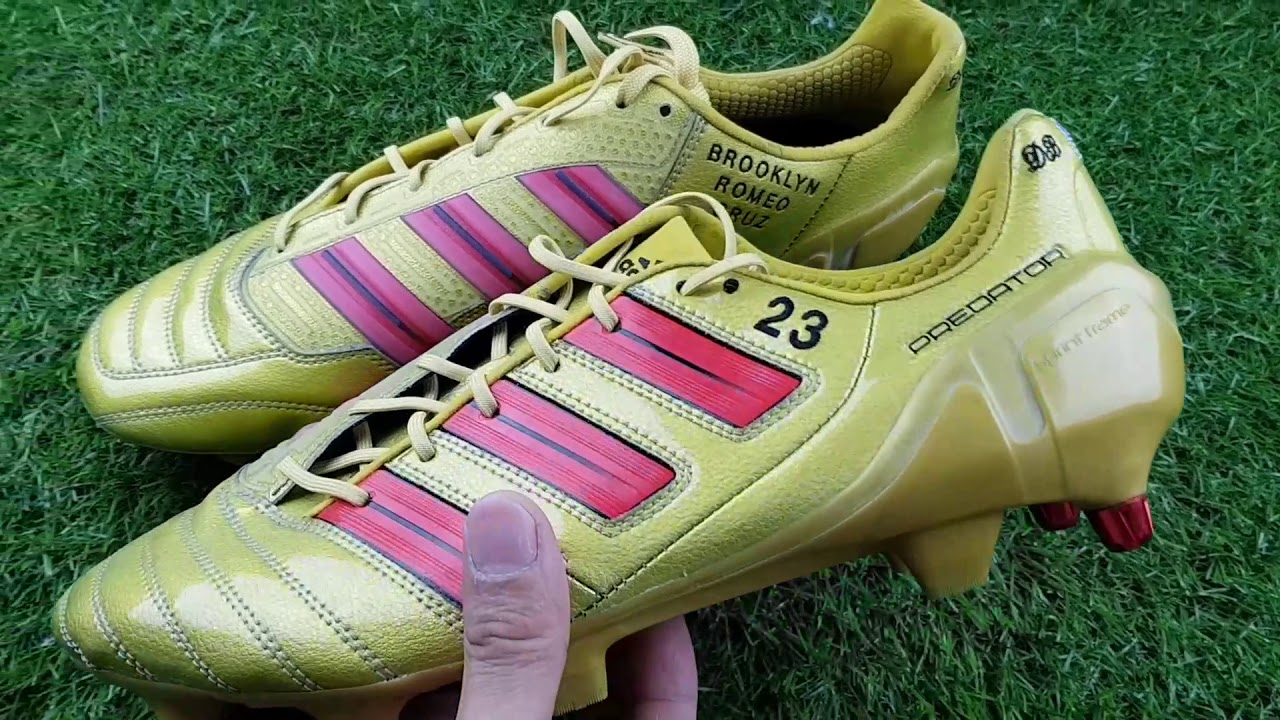 david beckham gold boots