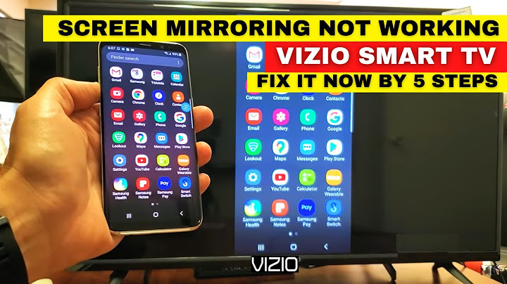 Can i mirror my samsung phone to my vizio tv