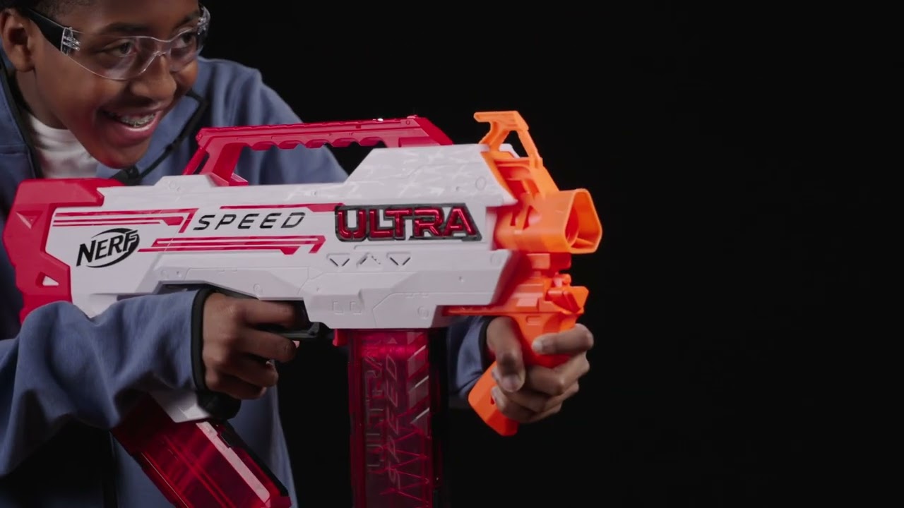 Nerf Ultra Speed Fully Motorized Blaster with 24 Nerf AccuStrike Ultra  Darts 