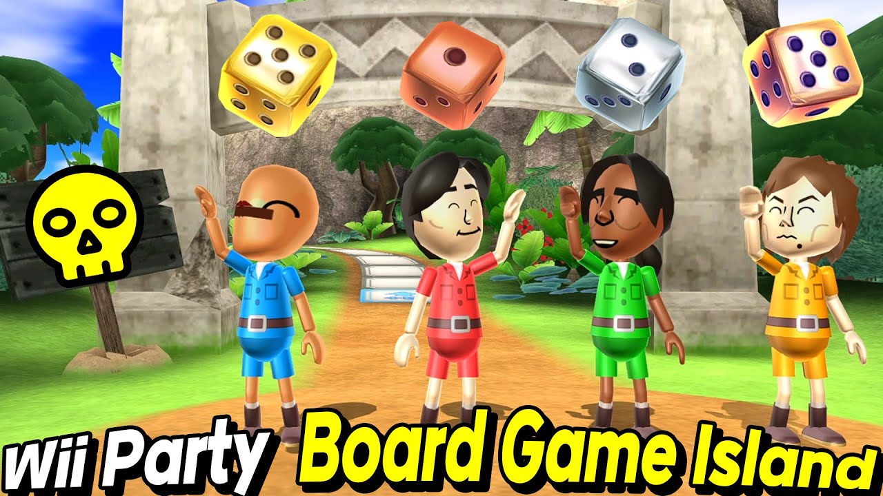 Wii Party Board Game Island Gameplay Beef Boss Vs Takumi Vs George Vs Pierre Alexgamingtv