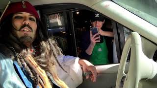 Why is the RUM Gone?! Captain Jack Sparrow Goes to Starbucks (Impression)