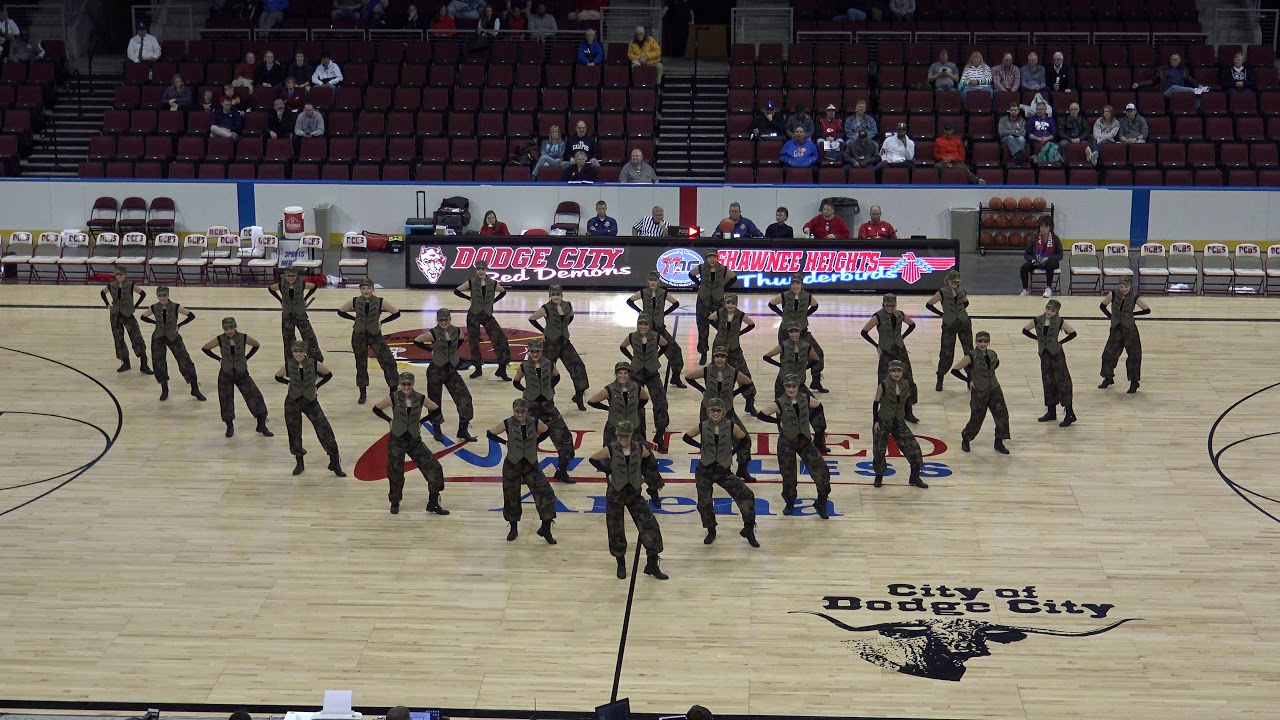 DCHS Drill Team Performs a Military Dance Opening Night of TOC!