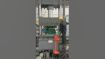 Dish end deep drawing press machine testing