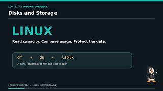 Linux Day 21: Disks and Storage | df, du, lsblk & Sparse Files