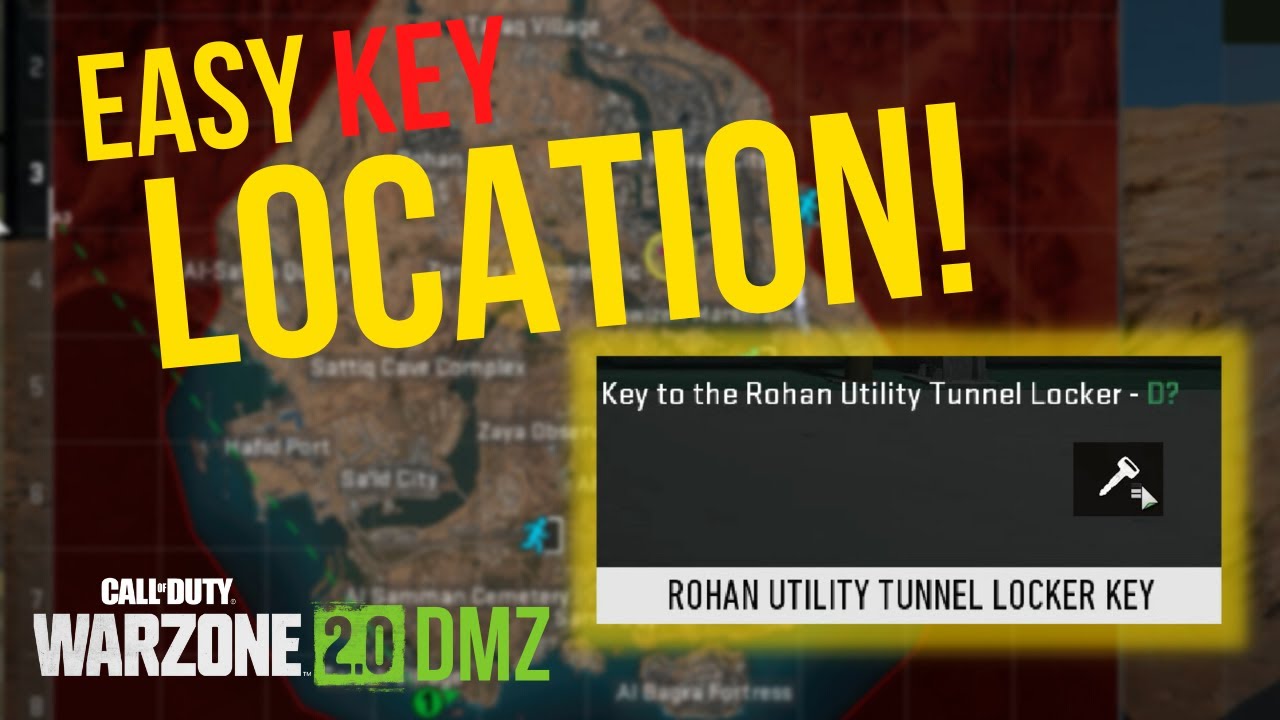Rohan Utility Tunnel Locker key LOCATION GUIDE | Call of Duty Warzone 2.0 DMZ