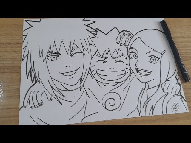 Desenhando o Minato (Naruto) - Competição com MateusDrawings 