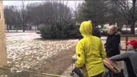 FRC 2013 Robotic Frisbee Shooter Test #1