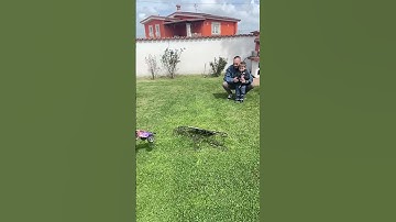 My two years old son makes blow up his Traxxas e-revo 1/16 #slowmotion #funny #traxxas