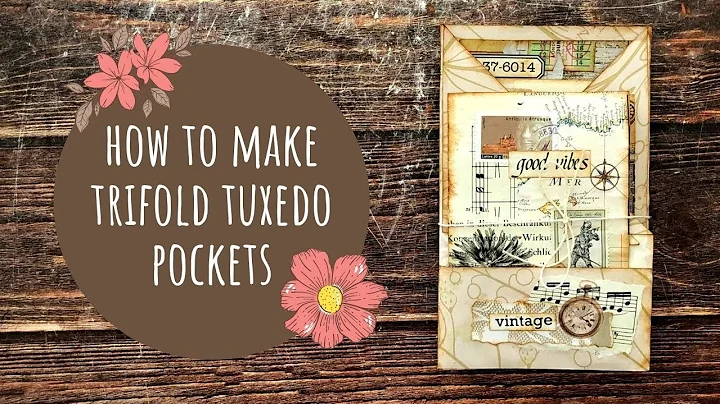 How to Make Trifold Tuxedo Pockets/Journal Pockets/Ephemera Folder/Tutorial