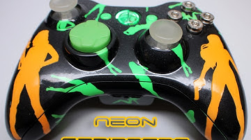 Neon Strippers -Glow In The Dark- 360 Custom Controller by ProModz.com