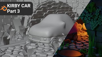 Kirby Car in 3D - Blender Modeling Timelapse Part 3