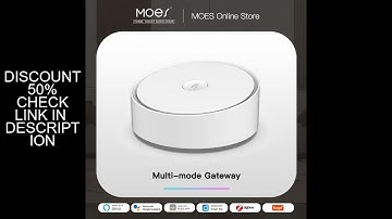 MOES Smart Multi-mode Gateway ZigBee 3.0 WiFi Bluetooth Mesh Hub Work with Tuya Smart App Voice Cont