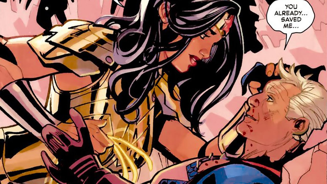 Чудо-женщина впервые встречает Капитана Америку