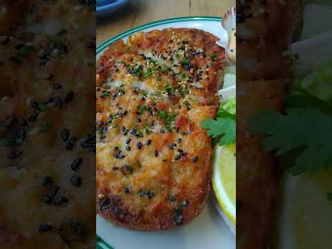 Delicious scallop toast