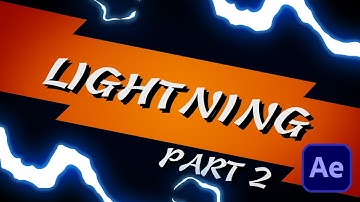 Anime Lightning text animation, Part 2  - After Effects tutorial