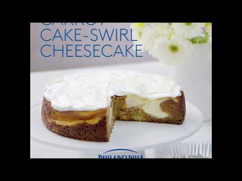 Carrot Cake-Swirl Cheesecake