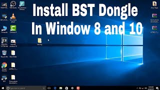 How to install Bst Dongle in Windows 8 and windows 10