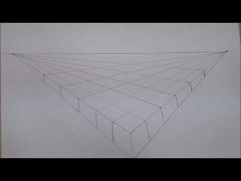 Draw a chessboard in perspective view, using straightedge only