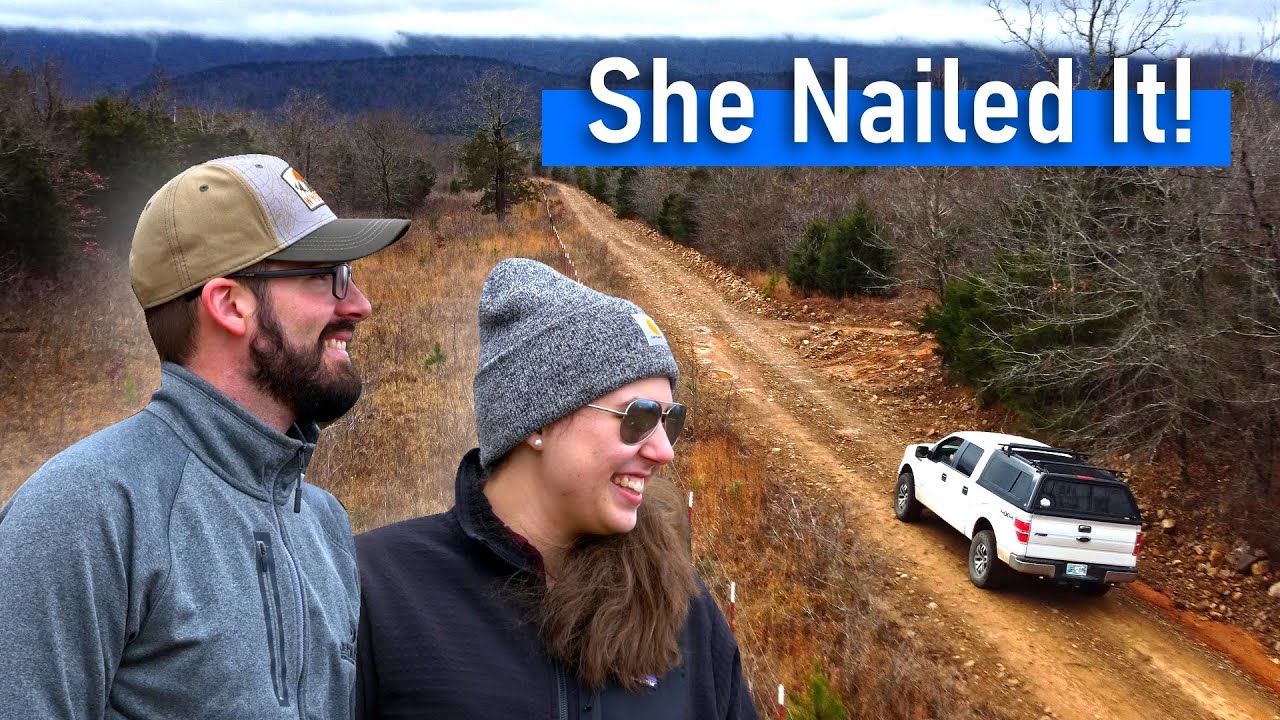 First time driving off road! The Kiamichi Trail welcomes a new driver!