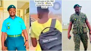 A Ghana Immigration officer saved a school girl#great officer