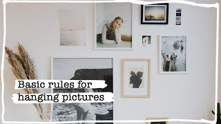 💡 10 Basic Rules for hanging pictures