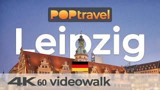 Walking in LEIPZIG / Germany 🇩🇪- Central Station to Inner City - 4K 60fps (UHD)