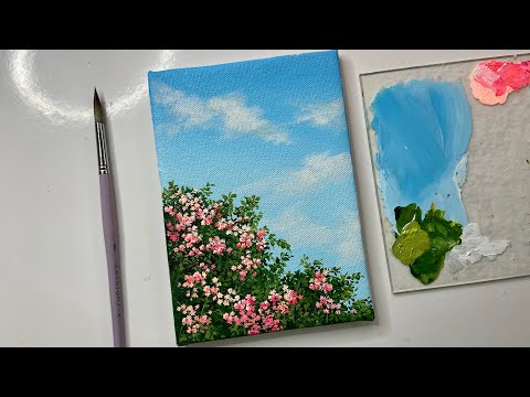 Art Tutorial: Easy Flower Painting for Kids  Kids canvas art, Easy flower  painting, Flower painting