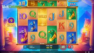 Legend of Cleopatra Megaways slot from Playson - Gameplay (Big Wins & Free Spins) screenshot 2