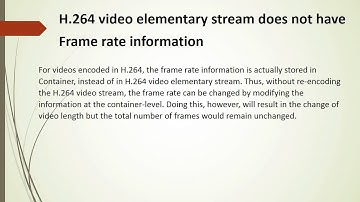 How to trim H.264 video losslessly without re-encoding the video based on frame numbers?
