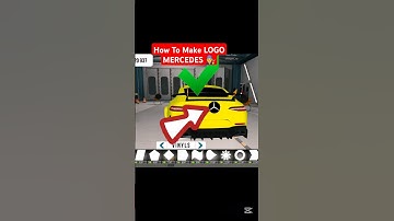 How To Make a Logo Mercedes 🧑‍🔧 Tutorial Car Parking Multiplayer #carparkingmultyplayer