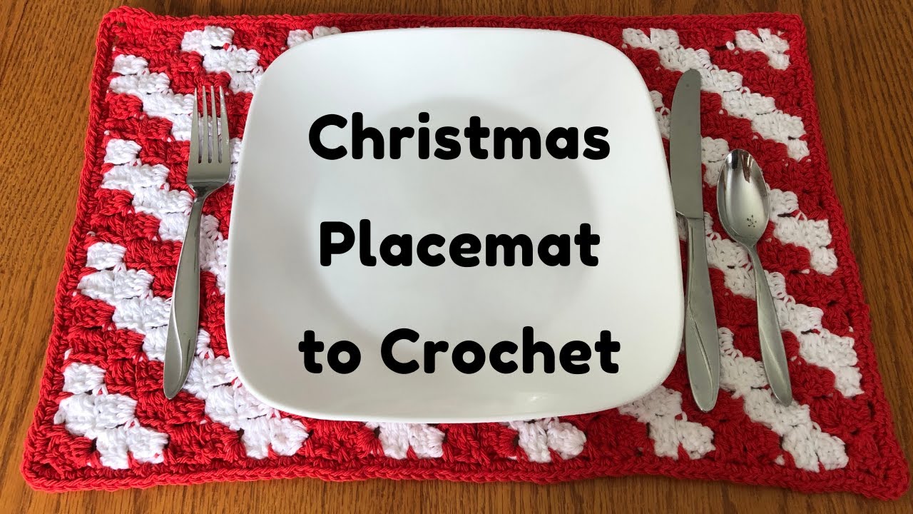 Christmas Placemat/Learn How to Crochet YouTube
