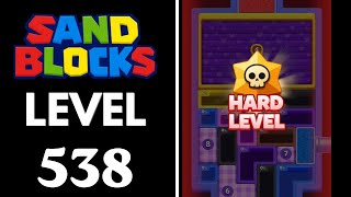 Sand Blocks: Drop Puzzle Level 538 Walkthrough  Guide