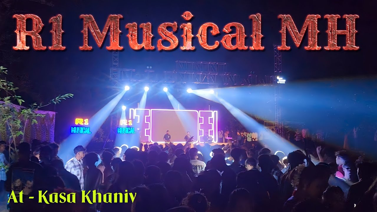 R1 Dj Musical MH ✨️ Full Setup King Light Show + Sara LED | At Kasa Khaniv Marriage 