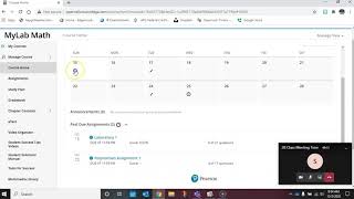 HCC Math Past Due Assignments in MyMathLab