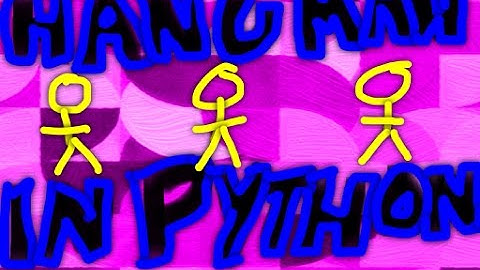 I SAVED A MANS LIFE??!! | Playing Hangman in Python