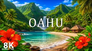OAHU, HAWAII 8K 🌺 Tropical Beaches, Blue Ocean &amp; Island Paradise – Cinematic Travel