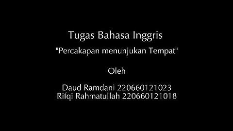 Tugas Bahasa Inggris | Informatika | IF VII C | Universitas Sebelas April Sumedang 