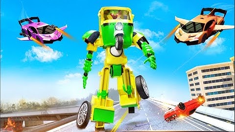 Amazing Flying Tuk Tuk Robot Part-2 | Auto Rickshaw Driving Android GamePlay | By Game Crazy