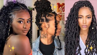 CUTE PROTECTIVE STYLES ON NATURAL HAIR💫 - (slayed braids and twists)