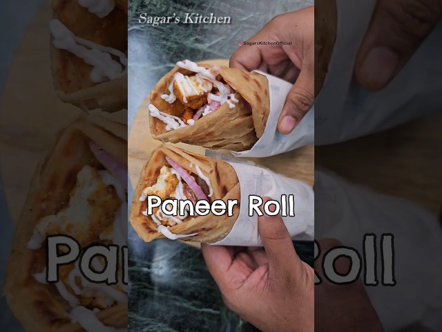 This Paneer Roll is Super Tasty... try it #Shorts #PaneerRoll class=