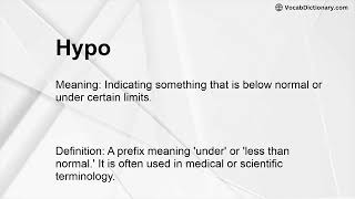 Famous Hypo Meaning Wealth