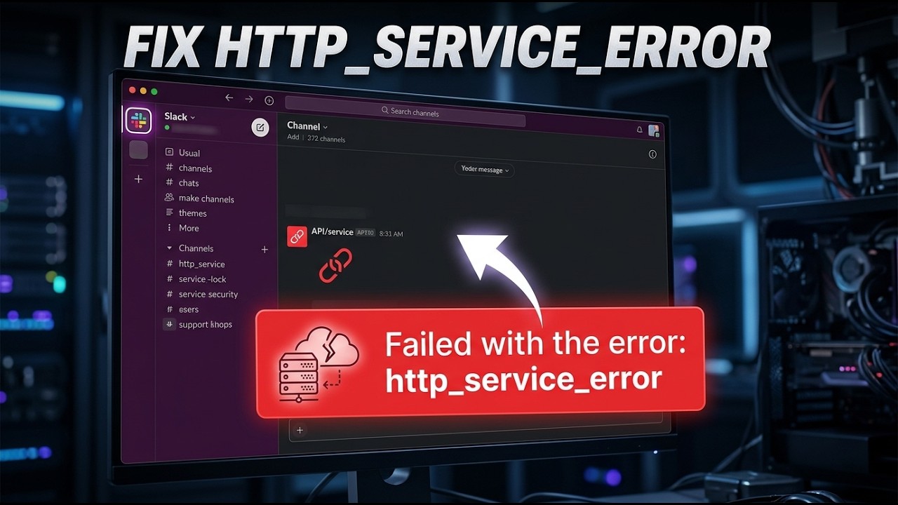 How to Fix Slack HTTP Service Error - YouTube