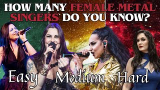 How Many Female Metal Singers Do You Know? | From EASY to HARD