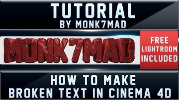 How to: Make Broken Cinema 4D Text (Great for Backgrounds!)